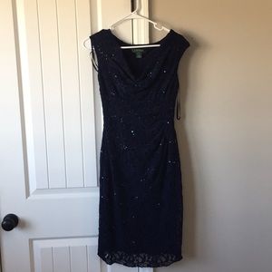 Ralph Lauren Dress. Navy Blue